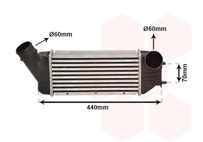 VAN WEZEL Kompressoriõhu radiaator 40004279
